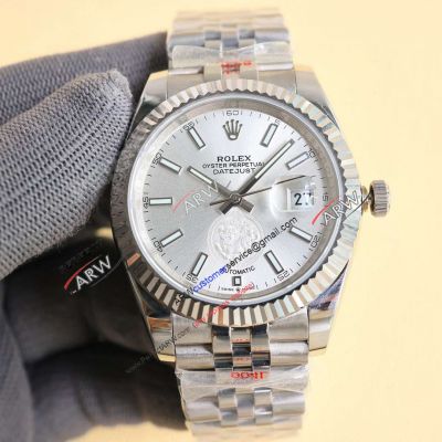 Best Copy Rolex Datejust 41 Silver Jubilee SS Case Citizen 8215 Watches